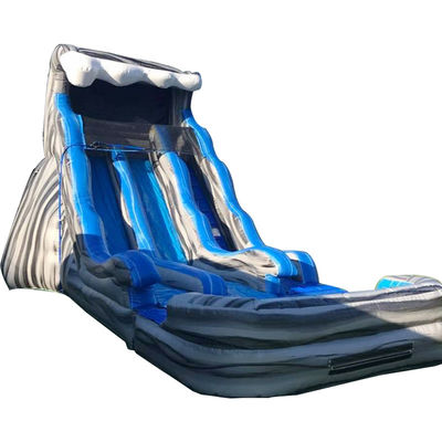 Entretenimento ao ar livre Indoor Dual Slip n Slide Slide de piscina inflável para parque aquático