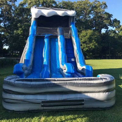 Entretenimento ao ar livre Indoor Dual Slip n Slide Slide de piscina inflável para parque aquático