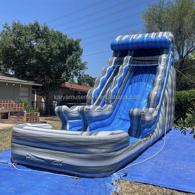 Entretenimento ao ar livre Indoor Dual Slip n Slide Slide de piscina inflável para parque aquático