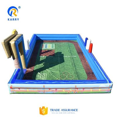 Formas de transporte Uso de sabão inflável Campo de futebol/basquetebol para playground ao ar livre
