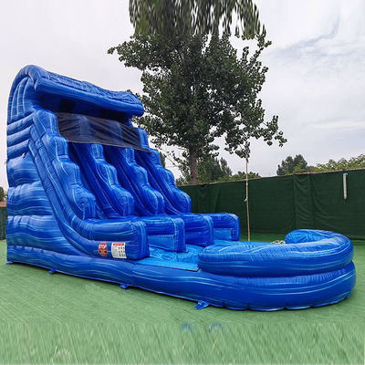 Parque aquático PVC inflável Slide duplo N com piscina Salto Slide aquático do quintal