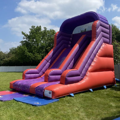Jardim de salto salto escorrega seca para crianças e adultos Indoor PVC Slide de água roxo