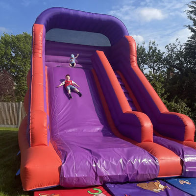 Jardim de salto salto escorrega seca para crianças e adultos Indoor PVC Slide de água roxo