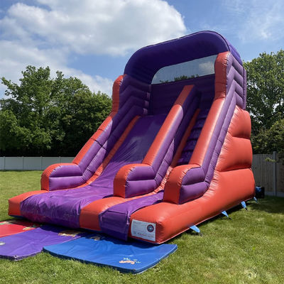 Jardim de salto salto escorrega seca para crianças e adultos Indoor PVC Slide de água roxo