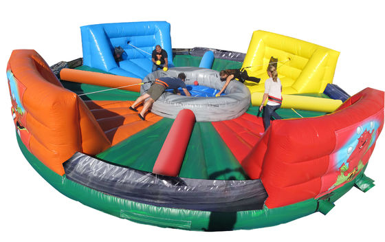 Desligue a diversão com Bungees Humanos Correndo e Hipóteses Famintos Chow Down Inflatable Game