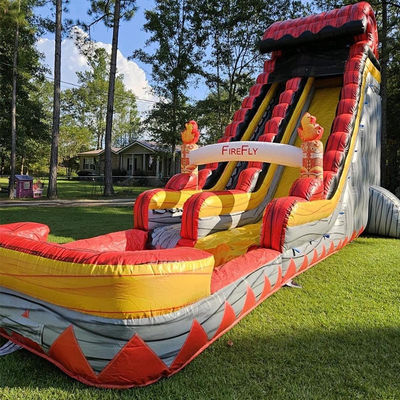 CE/EN71/EN14960 Slide de casa de salto com piscina e pátio de recreação