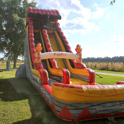 CE/EN71/EN14960 Slide de casa de salto com piscina e pátio de recreação