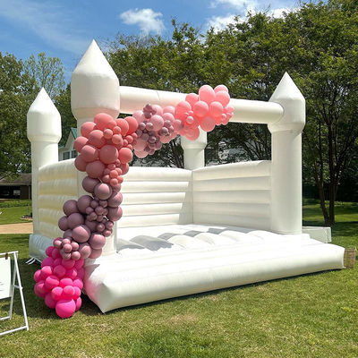 Crianças Trampolim Rosa e Princesa Castelo Inflavel Casa de Banqueiros com Malha Branca