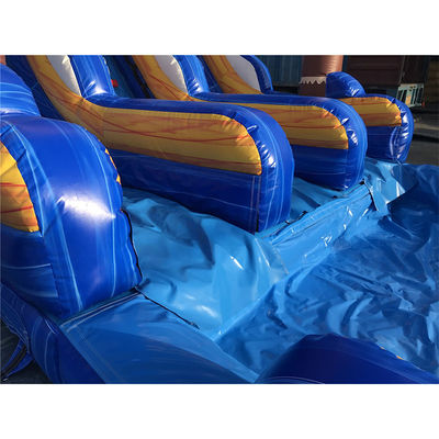 Tamanho personalizado Slide comercial de água de PVC inflável com piscina e escada removível