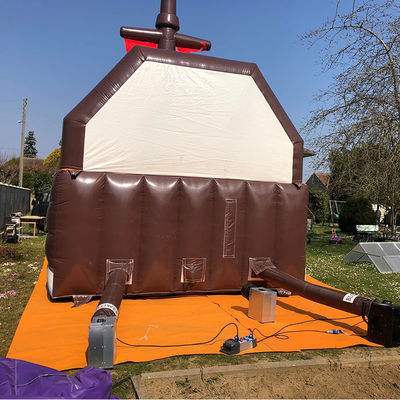 Personalizar aceito durável tema do navio pirata inflável casa de salto para crianças festa