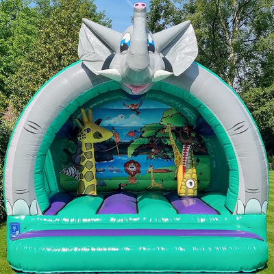Unisex PVC comercial inflável Trampolim Castelo Elefante Casa de salto para aluguel de festas