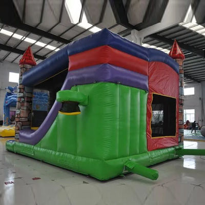 Blower Comercial Animação de desenhos animados de PVC Casa de segurança inflável com piscina de escorrega