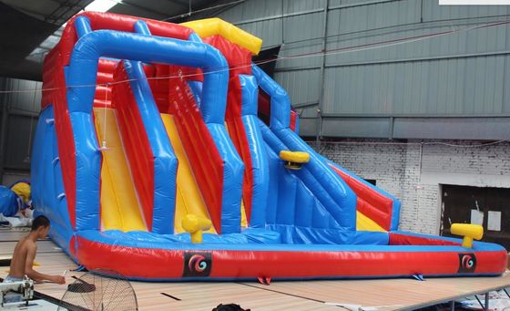 Deslizamento de água N Soak Splash Park Mais popular Banzai Inflável Permissível Passageiro 5-10