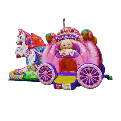 Via de Envio Sea Air Express Rainbow Unicorn Inflatable Bouncy Bouncer com Slide