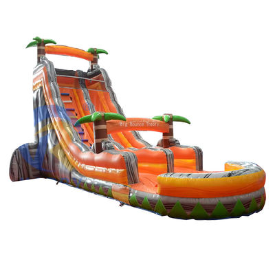 Promoção de Eventos Comerciais Palmeira Laranja Slide Inflavel de Água com piscina e muito mais