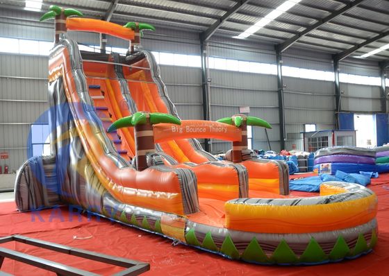 Promoção de Eventos Comerciais Palmeira Laranja Slide Inflavel de Água com piscina e muito mais