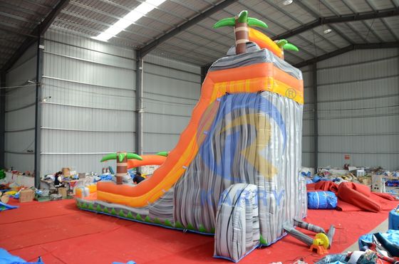 Promoção de Eventos Comerciais Palmeira Laranja Slide Inflavel de Água com piscina e muito mais