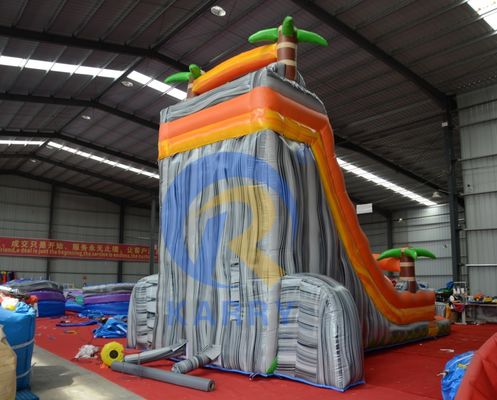 Promoção de Eventos Comerciais Palmeira Laranja Slide Inflavel de Água com piscina e muito mais