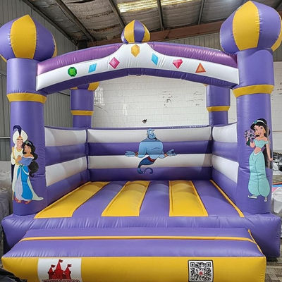 Último estilo roxo inflável salto salto castelo casa para crianças personalizar aceito