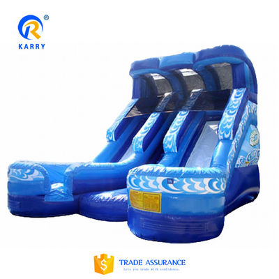 Logotipo personalizado Impresso Grande Slide Longo Combo de Slide de piscina inflável para Combo de diversão ao ar livre