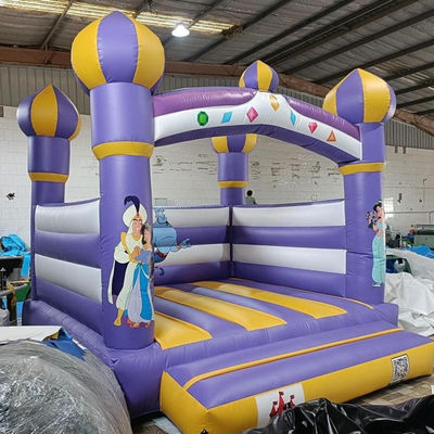 Último estilo roxo inflável salto salto castelo casa para crianças personalizar aceito