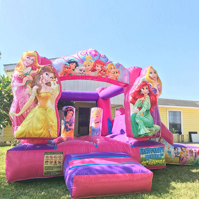 Características PORTABLE Princesa festa inflável Bounce House castelo salto castelo
