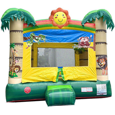 Aluguer de festas Parque de safari tema PVC casa de salto inflável para clientes unisex
