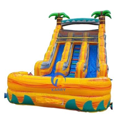 Item Personalizado Cor Inflavel Bouncer Slide com piscina Slide de água de grau comercial