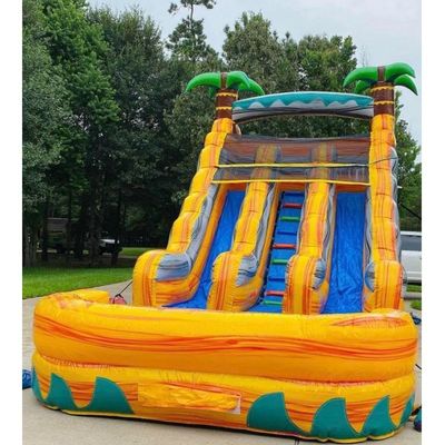 Item Personalizado Cor Inflavel Bouncer Slide com piscina Slide de água de grau comercial