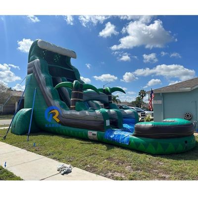 Item Personalizado Cor Inflavel Bouncer Slide com piscina Slide de água de grau comercial
