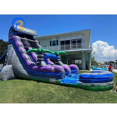 Item Personalizado Cor Inflavel Bouncer Slide com piscina Slide de água de grau comercial