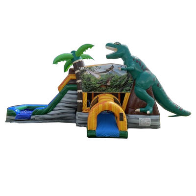 Experimente a emoção da era dos dinossauros com a nossa casa e escorrega infláveis