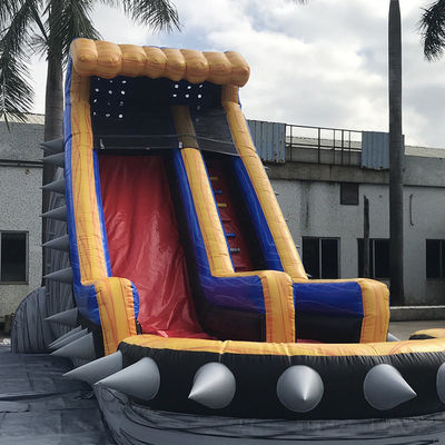 Grande salto comercial de água de deslizamento de ar com piscina Mercadoria de festa inflável ao ar livre