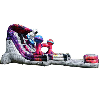 Explore o Planeta brinquedo inflável astronauta deslizamentos de água infláveis com piscina de água