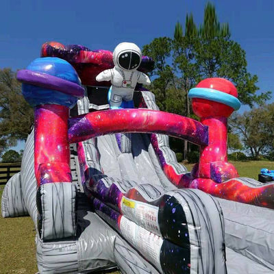 Explore o Planeta brinquedo inflável astronauta deslizamentos de água infláveis com piscina de água