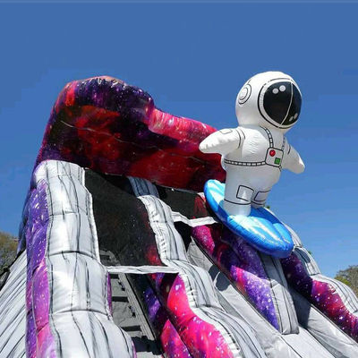 Explore o Planeta brinquedo inflável astronauta deslizamentos de água infláveis com piscina de água