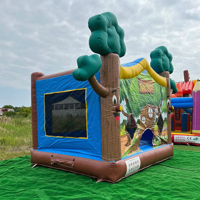 14 anos de idade Neutro de género PVC inflável Casa na árvore Casa de salto Castelo para comercial