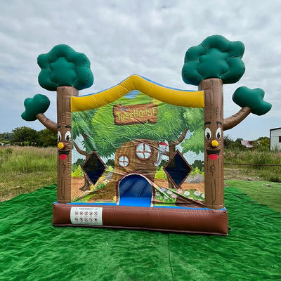 14 anos de idade Neutro de género PVC inflável Casa na árvore Casa de salto Castelo para comercial