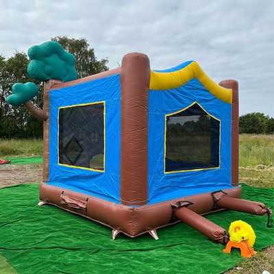 14 anos de idade Neutro de género PVC inflável Casa na árvore Casa de salto Castelo para comercial