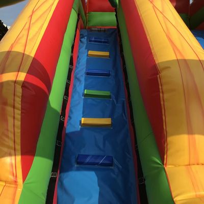 Ocasião comercial Dimensão personalizada Árvore de palma inflável Slide único largo com piscina
