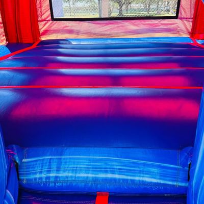 Logotipo do cliente Cama de bebê de PVC Estrela azul Casa de salto inflável Castelo de saltos para alugar