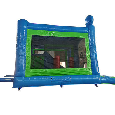 Cor personalizada Comércio de PVC Pirata tema inflável Castelo salto com deslizamento seco