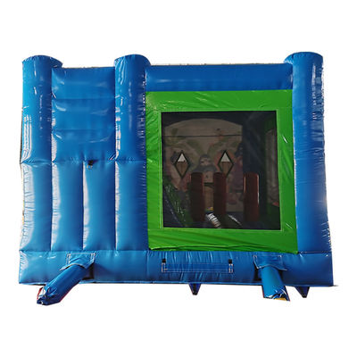 Cor personalizada Comércio de PVC Pirata tema inflável Castelo salto com deslizamento seco