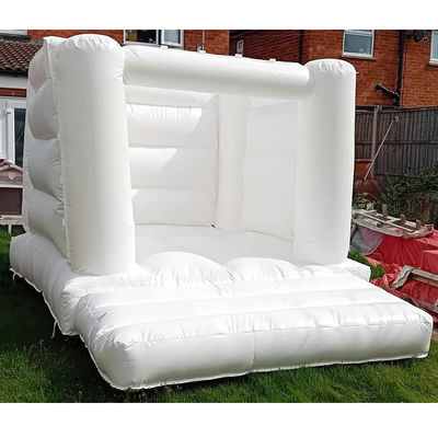Cama de criança personalizada Castelo Branco Pastel Inflavel Salto Castelo com sopro