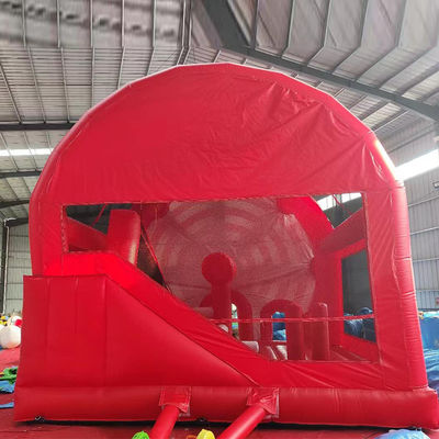 2024 19ft Red Ferris Wheel inflável Castelo Casa Slide Combo para personalizar aceito