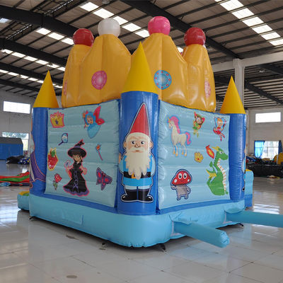 Festa de aniversário da princesa Castelo inflável com escorrega e lona de PVC de 0,55 mm