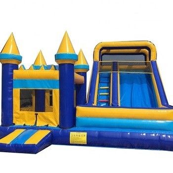 Casa de salto de água inflável de PVC tropical Piscina Slide de água Capacidade máxima 100-500kg