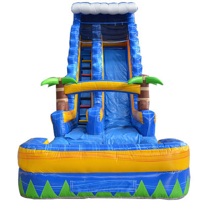 Piscina Jungle Deslizamento de água inflável para grandes parques aquáticos Casa de salto Aluguer comercial