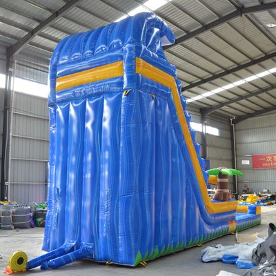 Piscina Jungle Deslizamento de água inflável para grandes parques aquáticos Casa de salto Aluguer comercial