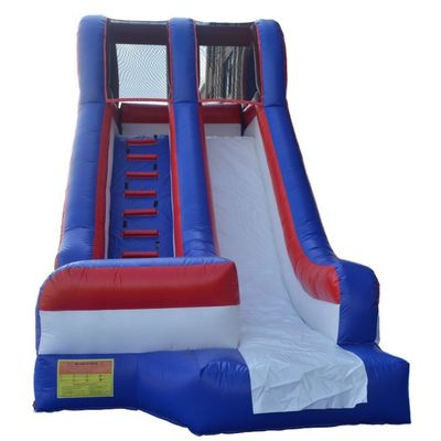 Salto deslizamento de água inflável para festa pequeno comercial deslizamento seco combo castelo de salto